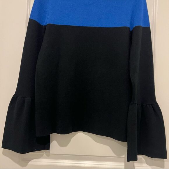 Ann Taylor Women's Color Block Bell Sleeve Pullover Sweater in Size Medium - Picture 11 of 11